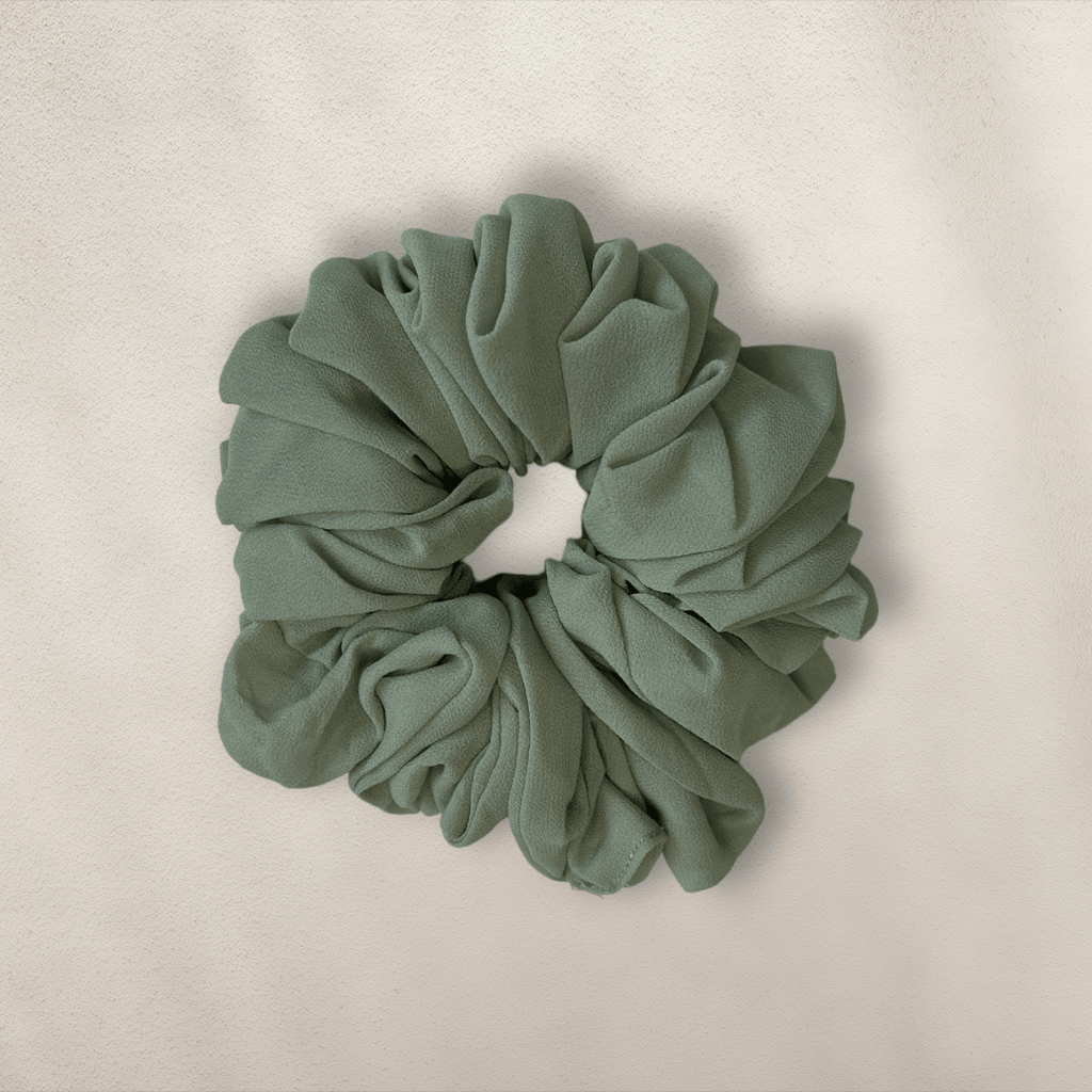 Premium Chiffon Scrunchie (Small - Tea) - Hidayah - https://hidayah.dk/